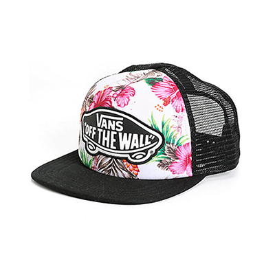 Floral Snapback Mesh Cap