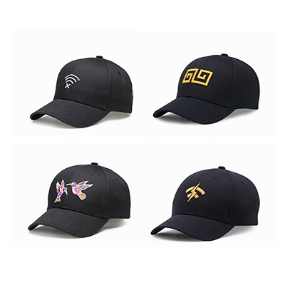 Embroidered Hats Wholesale Black Baseball Cap