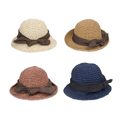 Straw Summer Beach Hat For Baby